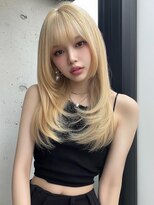 ランテルディ 渋谷(LANTERDIT)&nbsp;ロングヘア韓国レイヤーくびれヘア顔まわりレイヤーくびれ巻き☆