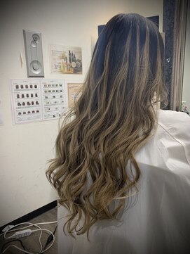 ヘアーグランデシーク(Hair Grande Seeek) カーキベージュグラデ