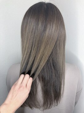 フロート 小阪店(float) シアーベージュ_厚めバング,ローライト,デザインカラー