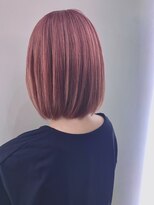 ジンクヘアーセカンド(ZiNK HAIR2nd)&nbsp;艶系ド派手ピンクカラー×大人気ナチュラルボブ