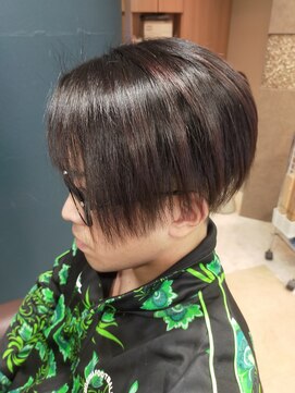 ヘアサロンアンドヘアメイクディー(hair salon hair make D) 仙台D 縮毛矯正×ツーブロック×ジェンダーレスバズstyle