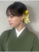 【立川cres奈佳子】飾りでショートヘアアレンジ卒業式、成人式