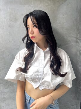 ロンド ストラーダ 心斎橋(Lond strada) 韓国前髪顔周りロング×インナーグレージュ[心斎橋/髪質改善]