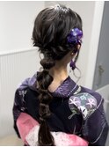 大人っぽい編みおろしアレンジ