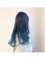 キャンディーエッグ(Candy egg)&nbsp;原口☆成人式カラー＊ダークグレー×ブルーグラデ☆福岡久留米