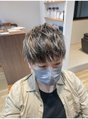 ショートレイヤーマッシュONハイライトカラー