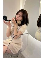 フィル 横浜(fil)&nbsp;ピンクもてシルエット_美髪ピンクブラウン切りっぱなしボブ