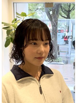 シアン 栄店(CYAN.) bob × wave perm【大石】