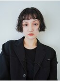アメリボブ ボブパーマ 黒髪 ミニボブ