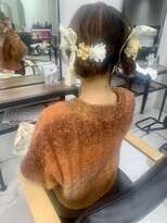 エミュ(emu) 着物に合うお団子ヘアセット　美由紀#八王子美容室