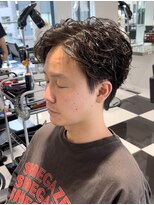 オーシャントーキョー(OCEAN TOKYO) 波巻きマッシュパーマメンズツイストスパイラルツーブロック