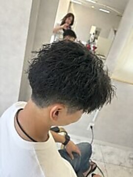 ブルーオーシャン 大牟田店(BlueOcean) スパイラルパーマ暗髪ダークグレージュ