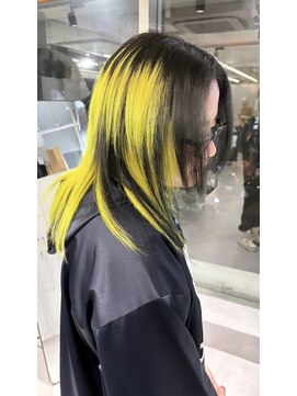 ファイブバイジエクト 堀江(FIVE by The Ect) イエロー×ブラック　デザインカラー