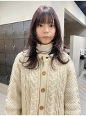 ラベンダー ラベンダーブラウン アッシュカラー レイヤー/林