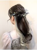 【Lilly渋谷】#ヘアセット#ヘアアレンジ#ハーフアップ#シニヨン