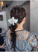 ふわふわ編みおろし   【 結婚式 お呼ばれヘア 】