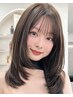 【8月限定クーポン♪】カット+ダメージレスカラー+艶髪トリートメント[梅田駅