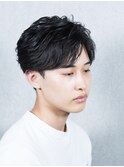 ニュアンスフェザーパーマフェザーショート毛流れパーマ