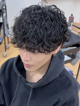 ビカム 名駅(become) 【プードルパーマ】メンズマッシュ刈り上げサーフカール