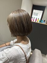 ソレイユ(soleil)&nbsp;ミニボブ×白髪ぼかし×髪質改善トリートメント