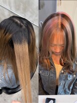 サロウィン 広島(SALOWIN)&nbsp;°ロングリタッチからセクションハイライトカラー◎°