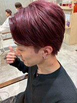 エヌアンドエー 草加店(N&A)&nbsp;おしゃれメンズのパープルレッド mennzu Wカラーハイトーン