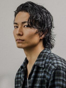 ゴート(GOATO) サーフカール センターパートウルフ スパイラルパーマ 鹿児島