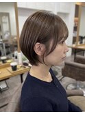 大人可愛い丸みショート