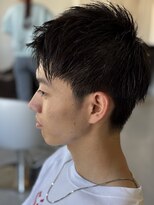 メンズカット バイ ソイクフ(メンズカット by SOY-KUFU)&nbsp;マッシュセンターパートフェードカットツーブロックセンター分け