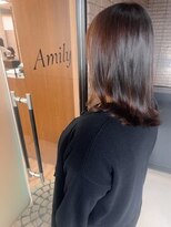アミリー 成田東町店(Amily) ツヤ髪艶髪艶カラー艶感髪質改善天使の羽バング透明感グレージュ