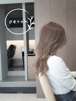 パーチ(perch) 透明感グレージュ×ロングスタイル