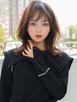 アグ ヘアー イロア 都島店(Agu hair iroa) 《Agu hair》女っぽひし形小顔カールセミディ
