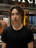 ブラック(BLACK) 縦落ちウルフ/ツイストスパイラル/メンズミディアム