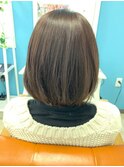 シンプルボブヘアー/20代/30代/40代/50代/倉敷/白楽町
