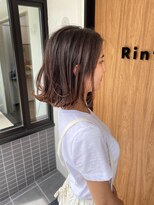 リンフ(Rinf.)&nbsp;【Rinf.】ベージュハイライト外ハネミディアム