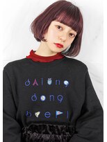 ガリカ 渋谷(Gallica)&nbsp;ベリー×グレージュカラー☆スタイリッシュbob