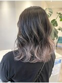 ラベンダーグレージュグラデーション