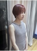 ハイトーンピンク！デザインカラーのショートヘア！