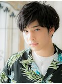 自然体重視!グレーベージュゆるふわ巻きクラウドマッシュT南越谷