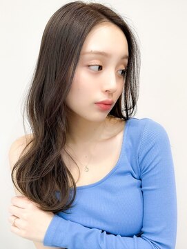 レア 表参道(L'ea) 黒髪クラゲヘアーオリーブグレー小顔ココアベージュ