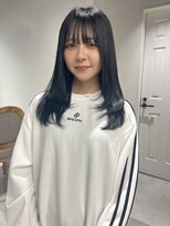 ゼスト 八王子店(ZEST) 透ける暗髪はブルーブラックがおすすめです☆