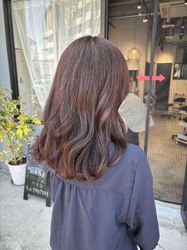 シアート(SHEART) 軽めレイヤーのブラウンカラー