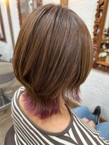 サロンドアンアリー(Salon de an Ally)&nbsp;襟足カラー白髪ぼかしハイライト20代30代40代50代六町