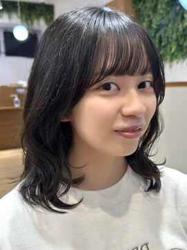 ビューブルー 亀戸錦糸町(VIEW BLUE) ◎美髪カールピンクブラウンロングセミディ似合わせ前髪