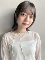 小顔似合わせカットメルティカラー外ハネスタイルa
