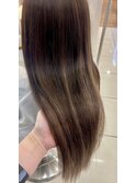 横浜エクステンション/ベージュグラデーション/長さだしエクステ