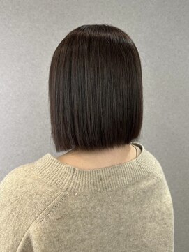 ヘアーザラブズラフズ オーガニカ 北九州(HAIR THE LOVES LAUGHS ORGANICA) ぷつっとボブ/ハイブライトカラー