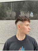 束感刈り上げビジネス七三ツーブロックアップバング8523