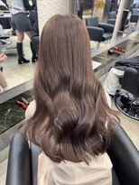 ペレ 栄 アネックス(PELE栄ANNEX) 韓国 くびれロング レイヤー ワンホンヘア 小顔前髪