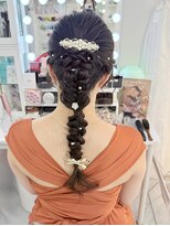編みおろし/お呼ばれヘア/結婚式
